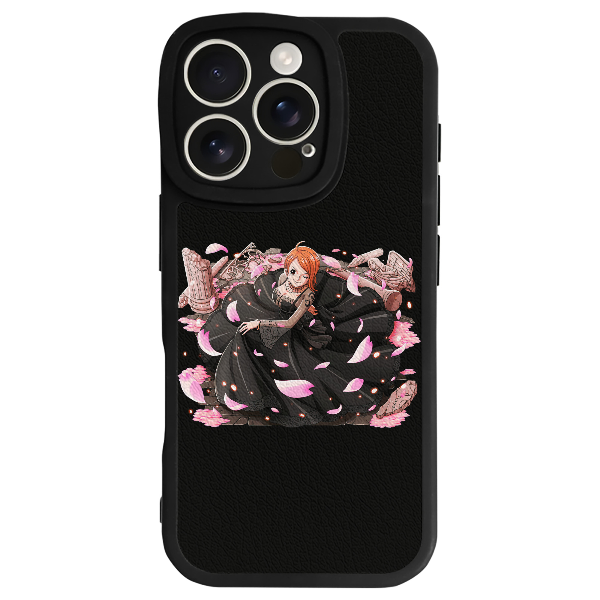 （画像用） ワンピース ナミ ONE PIECE Nami 【iPhone 16シリーズ対応】シリコンスマホケース（レザー調） 材質：シリコン
